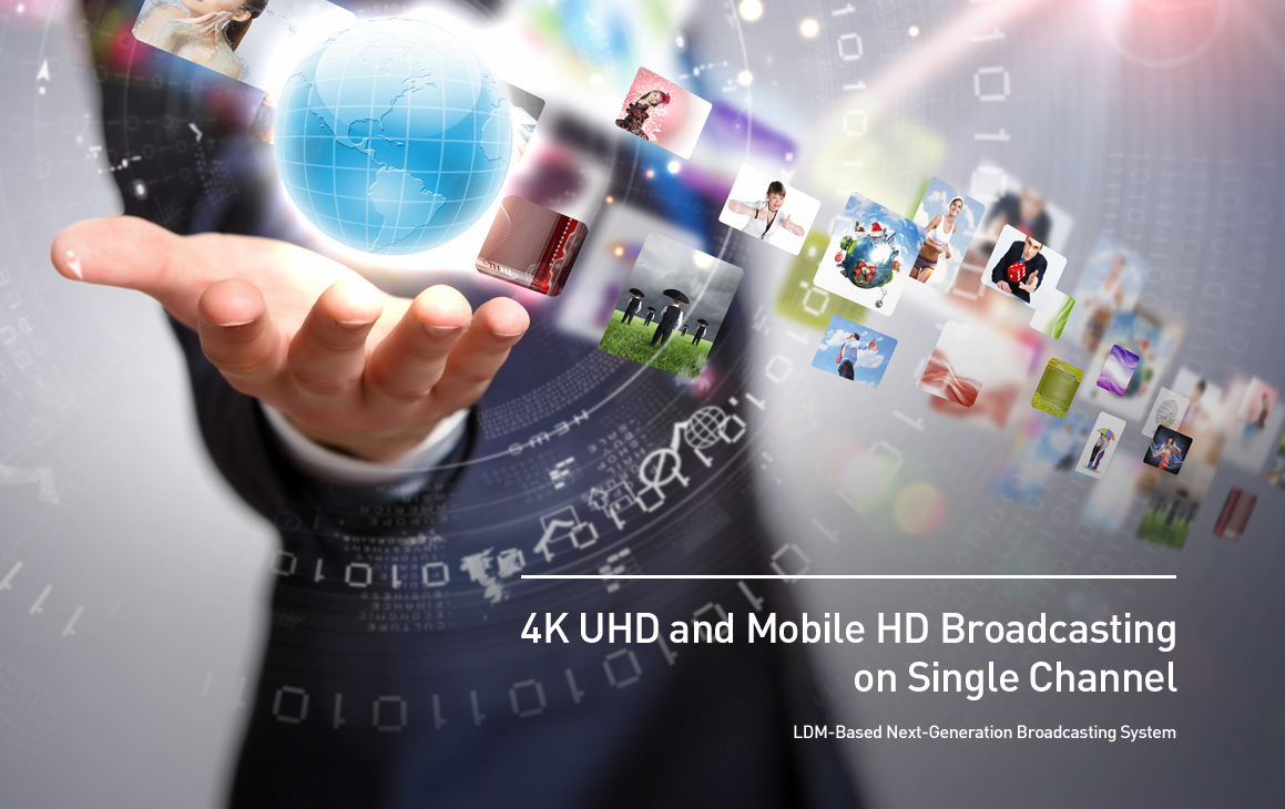 4K UHD and Mobile HD Broadcasting with Single Channel
